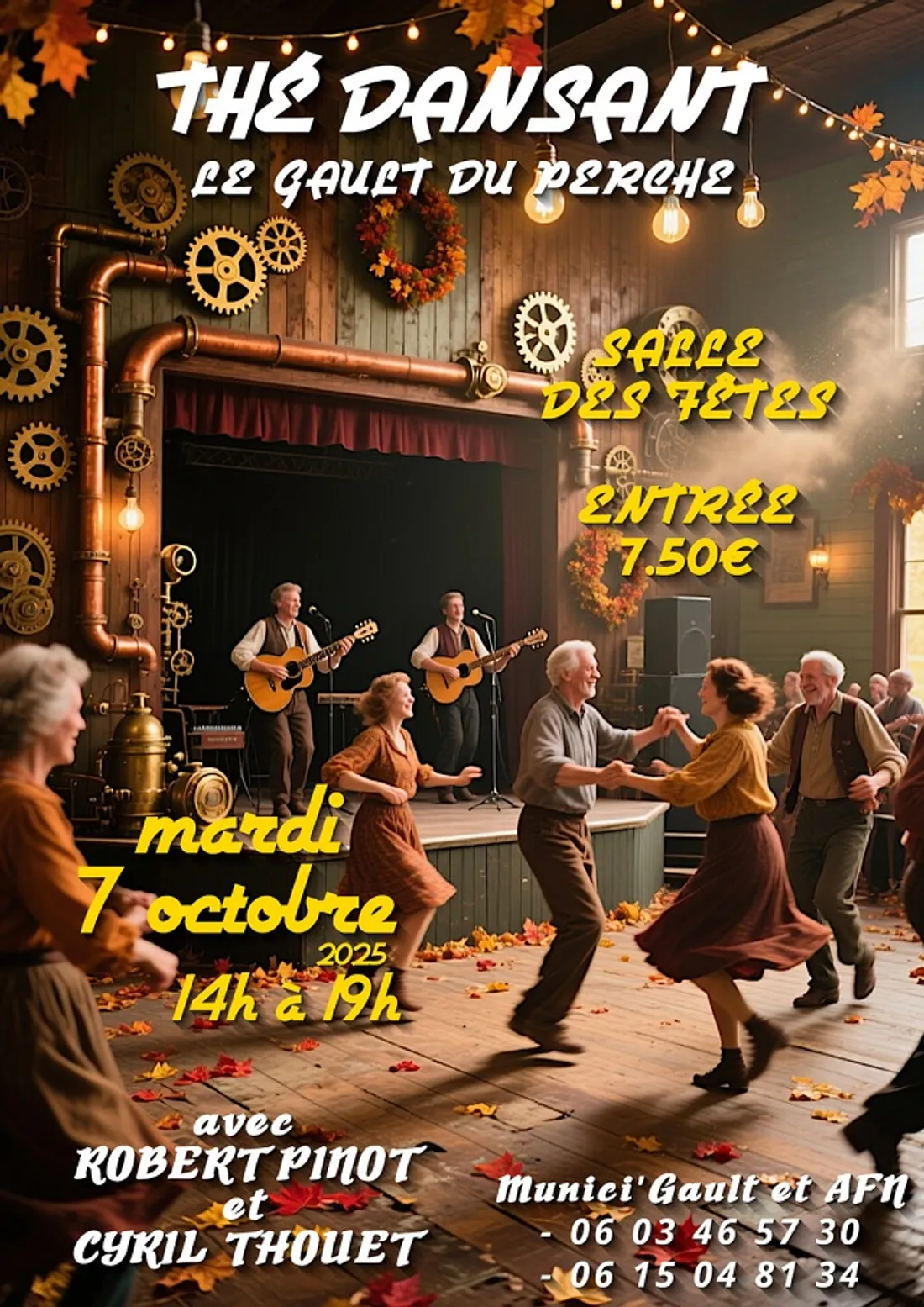 LE GAULT-DU-PERCHE (41) - Thé dansant avec Robert Pinot et Cyril Thouet