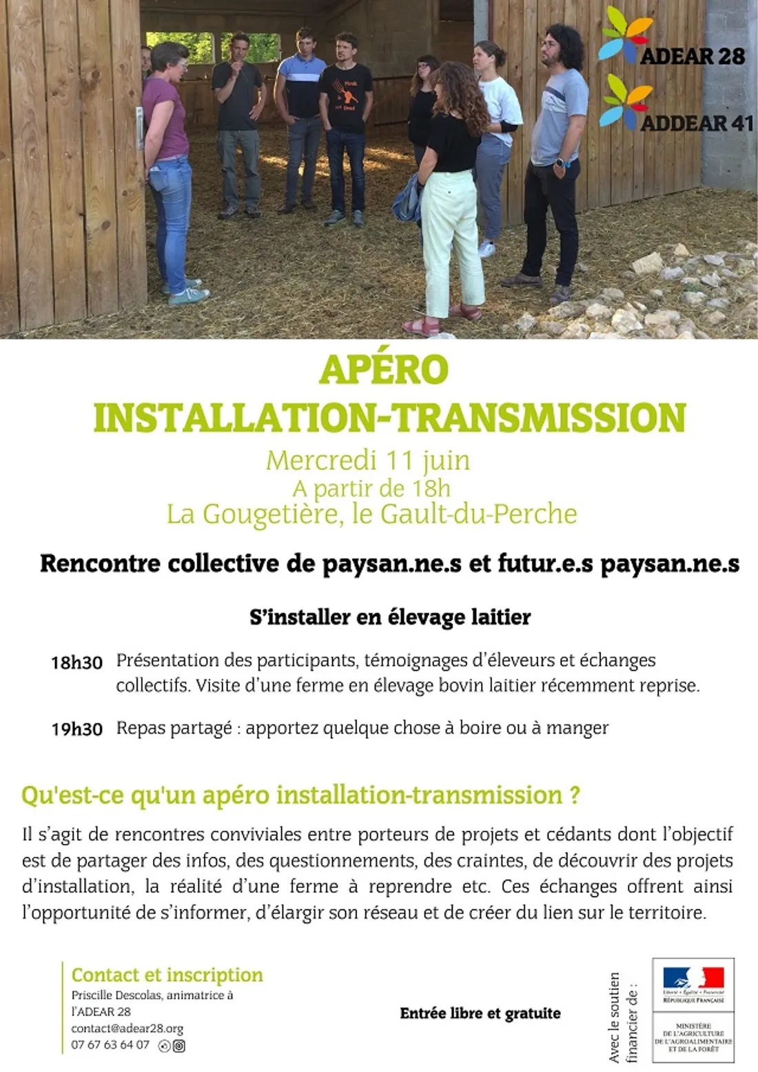 LE GAULT-DU-PERCHE (41) - Apéro installation - transmission agricole