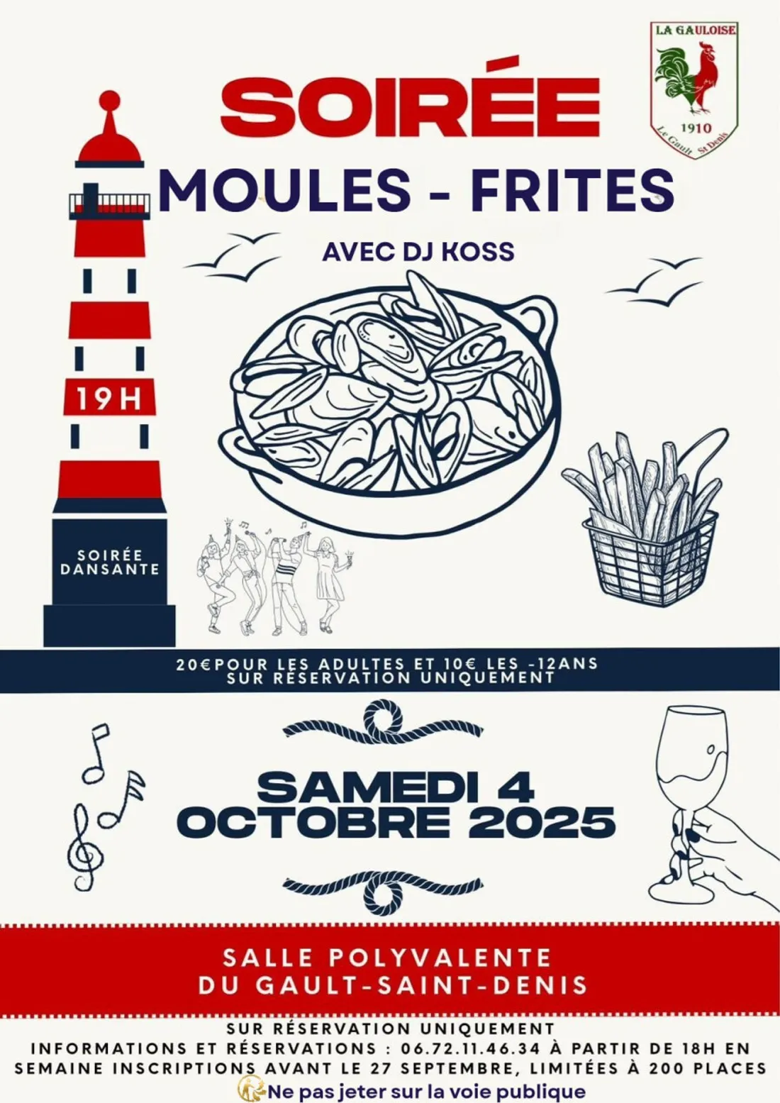 LE GAULT-SAINT-DENIS - Soirée moules frites de la Gauloise
