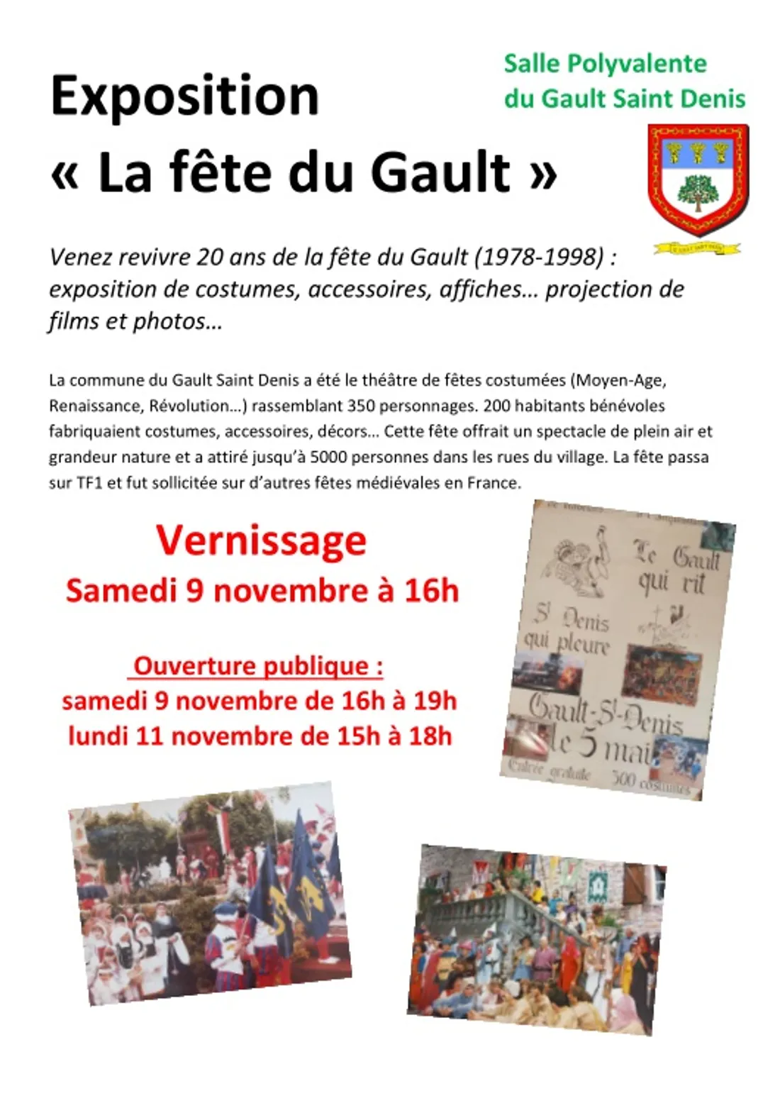 LE GAULT-SAINT-DENIS - Exposition : La Fête du Gault