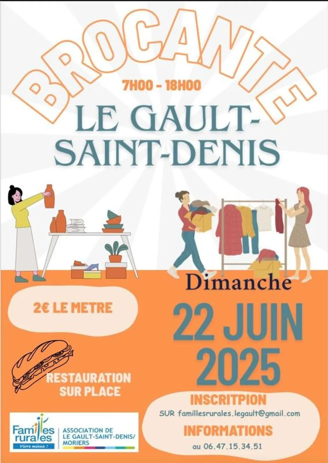 LE GAULT-SAINT-DENIS - Brocante des Familles Rurales