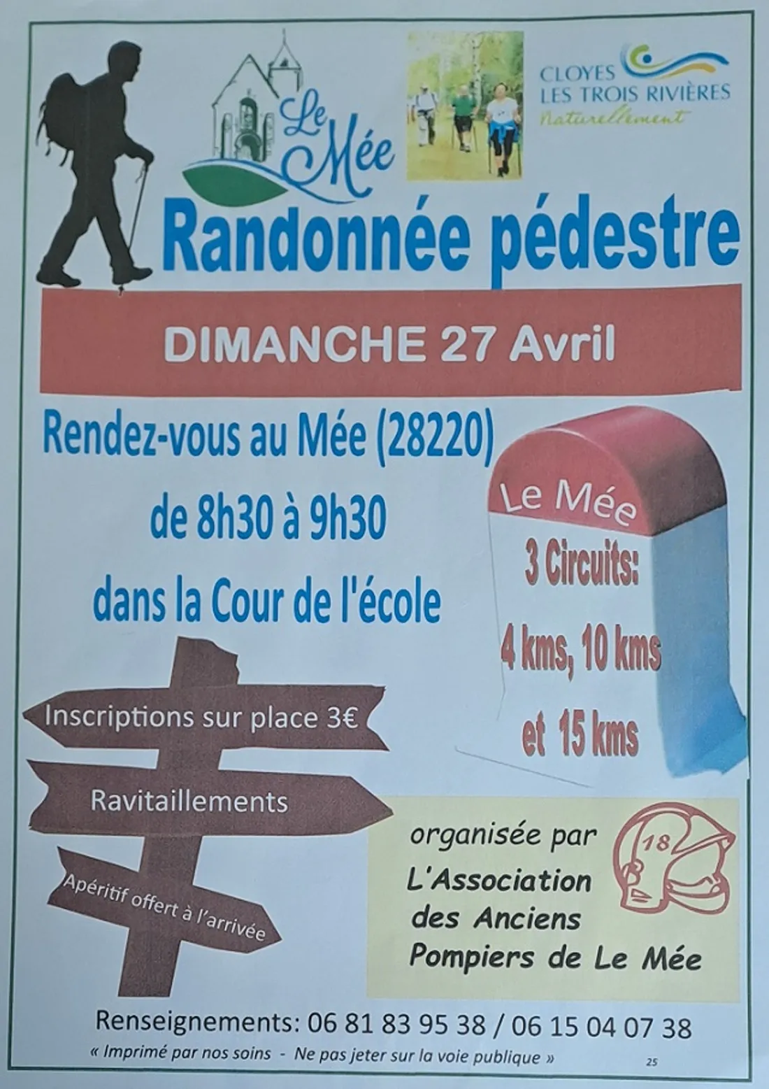 LE MÉE - Randonnée pédestre des anciens pompiers