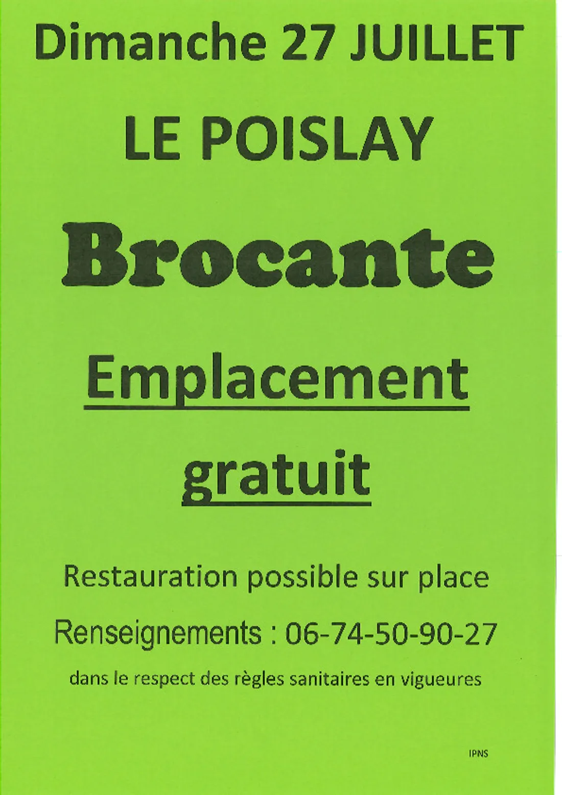 LE POISLAY (41) - Brocante