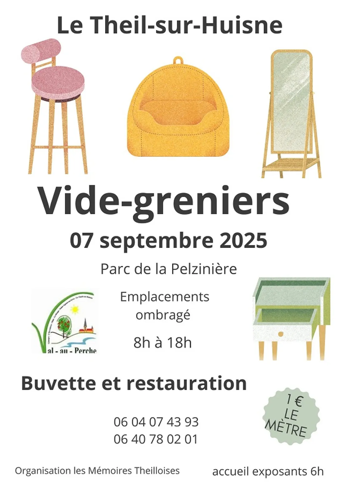 LE THEIL-SUR-HUISNE (61) - Vide-greniers des Mémoires Theilloises