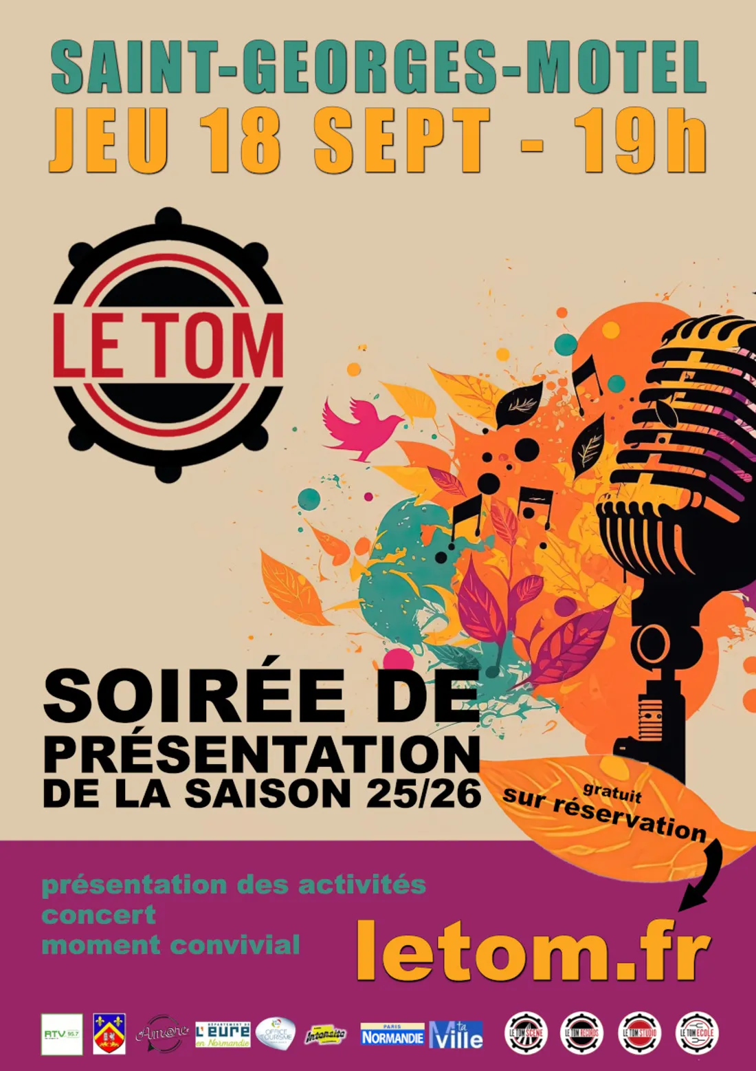 SAINT-GEORGES-MOTEL (27) - Présentation de la saison du Tom