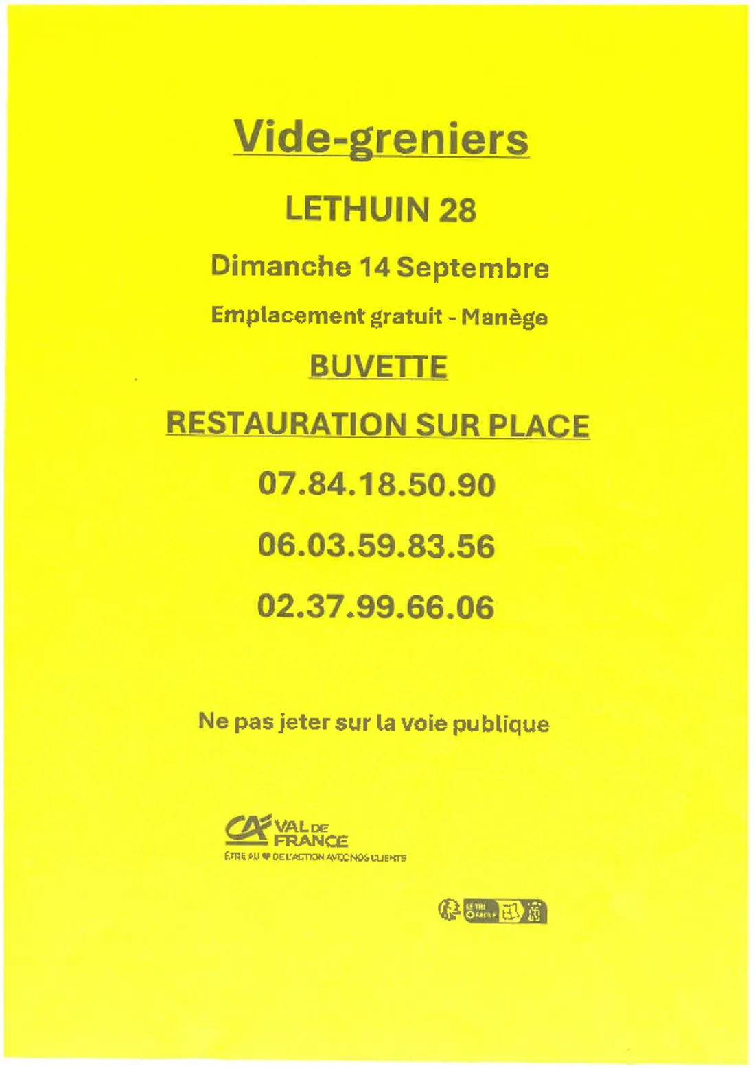 LÉTHUIN - Vide-greniers