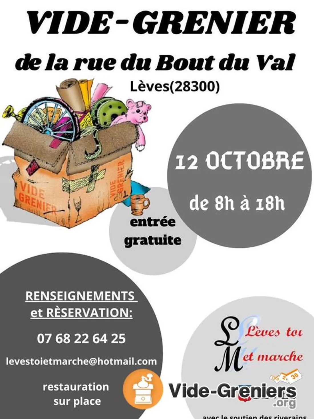 LEVES – Vide-greniers de la rue du bout du val