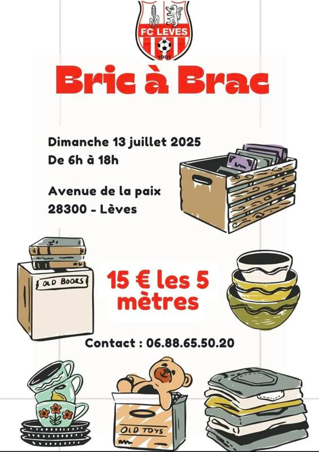 LÈVES - Bric-à-brac du FC Lèves