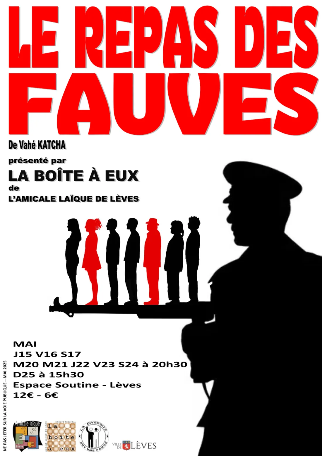 LÈVES - Théâtre : Le repas des fauves