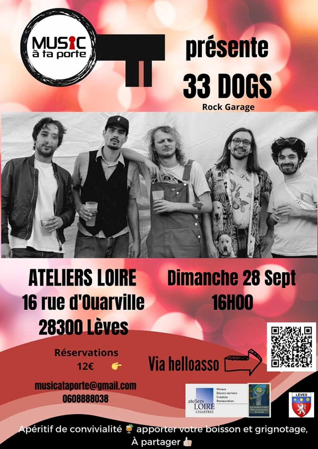 LÈVES - Concert : Les 33 Dogs