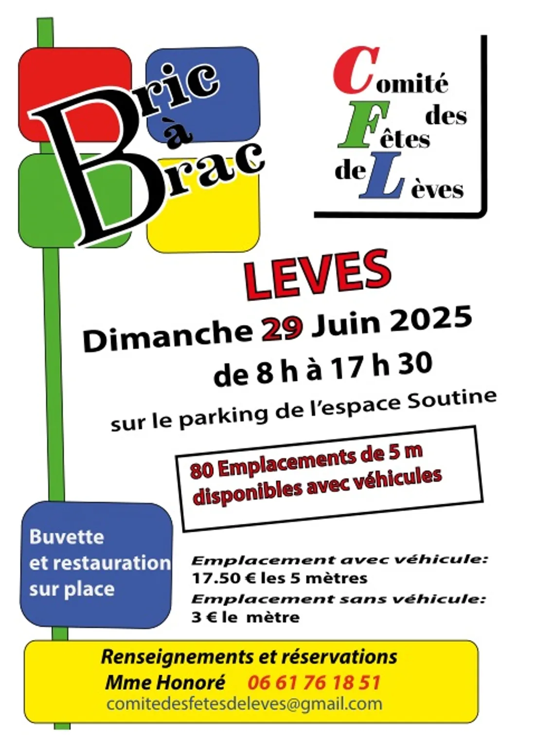 LÈVES - Bric-à-brac du comité des fêtes 