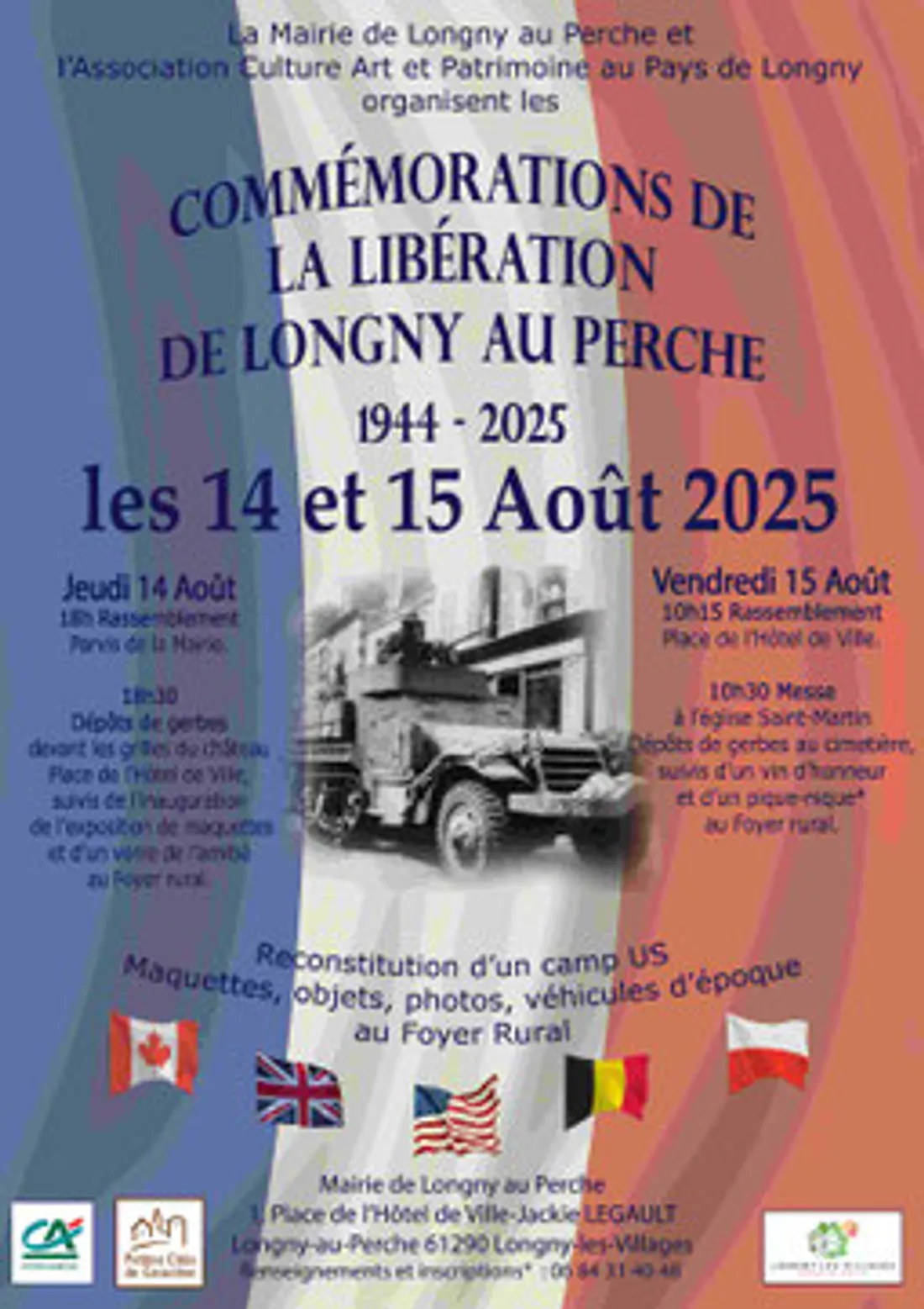 LONGNY-AU-PERCHE (61) - Commémoration de la Libération de Longny au Perche