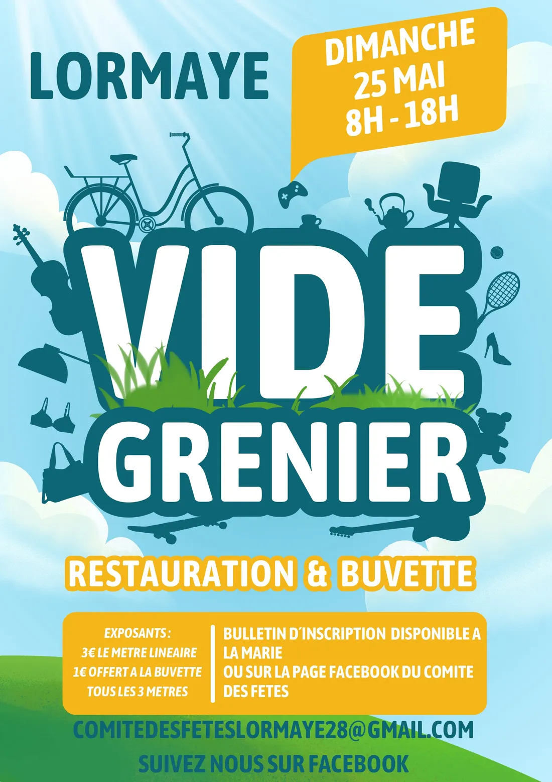 LORMAYE - Vide-greniers du comité des fêtes