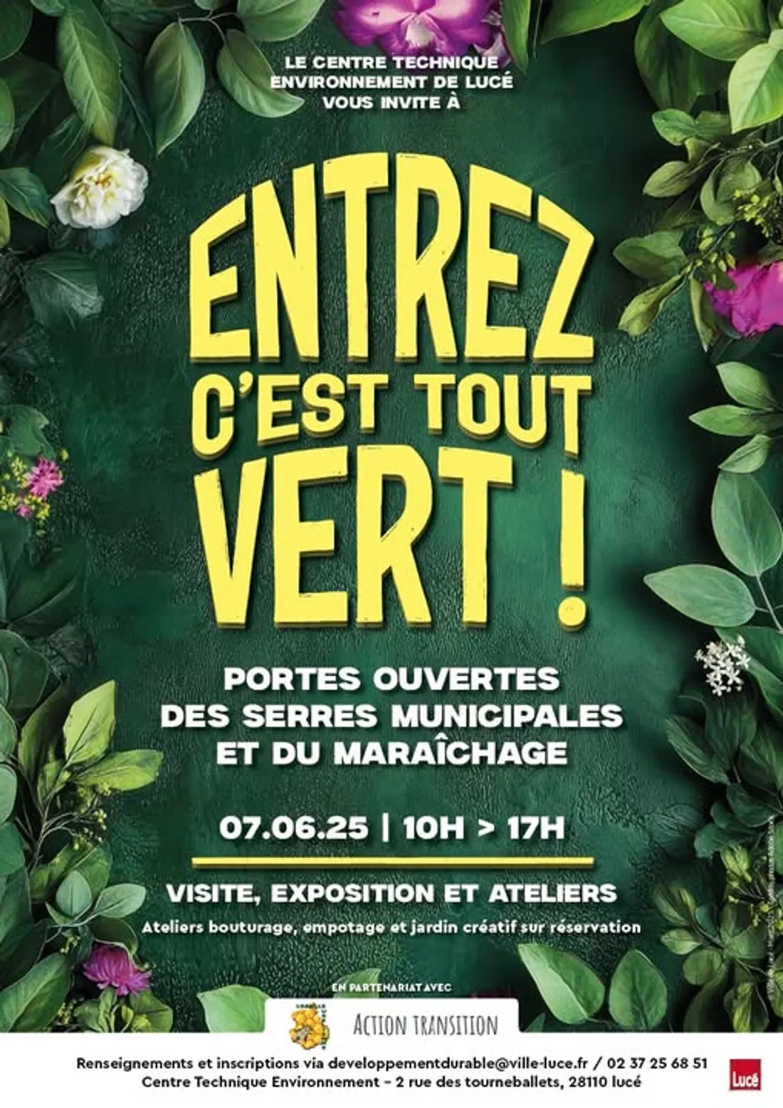 LUCÉ - Portes ouvertes des serres municipales
