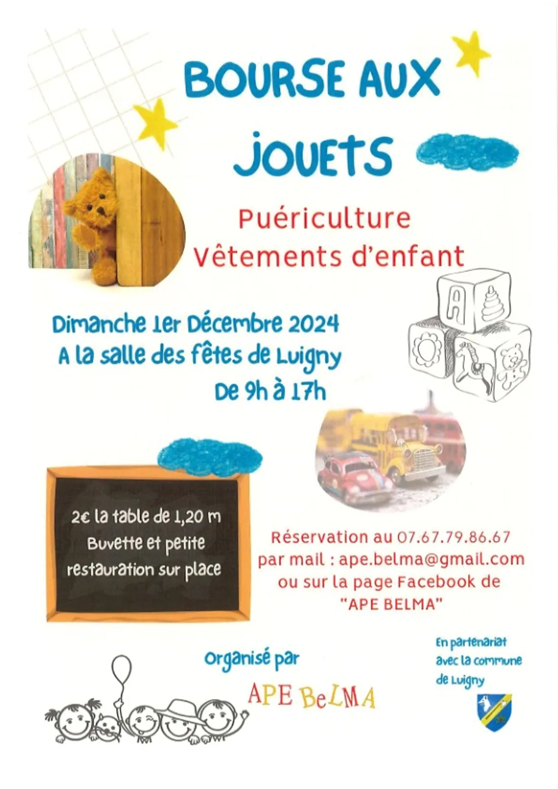 LUIGNY - Bourse aux jouets de l'APE