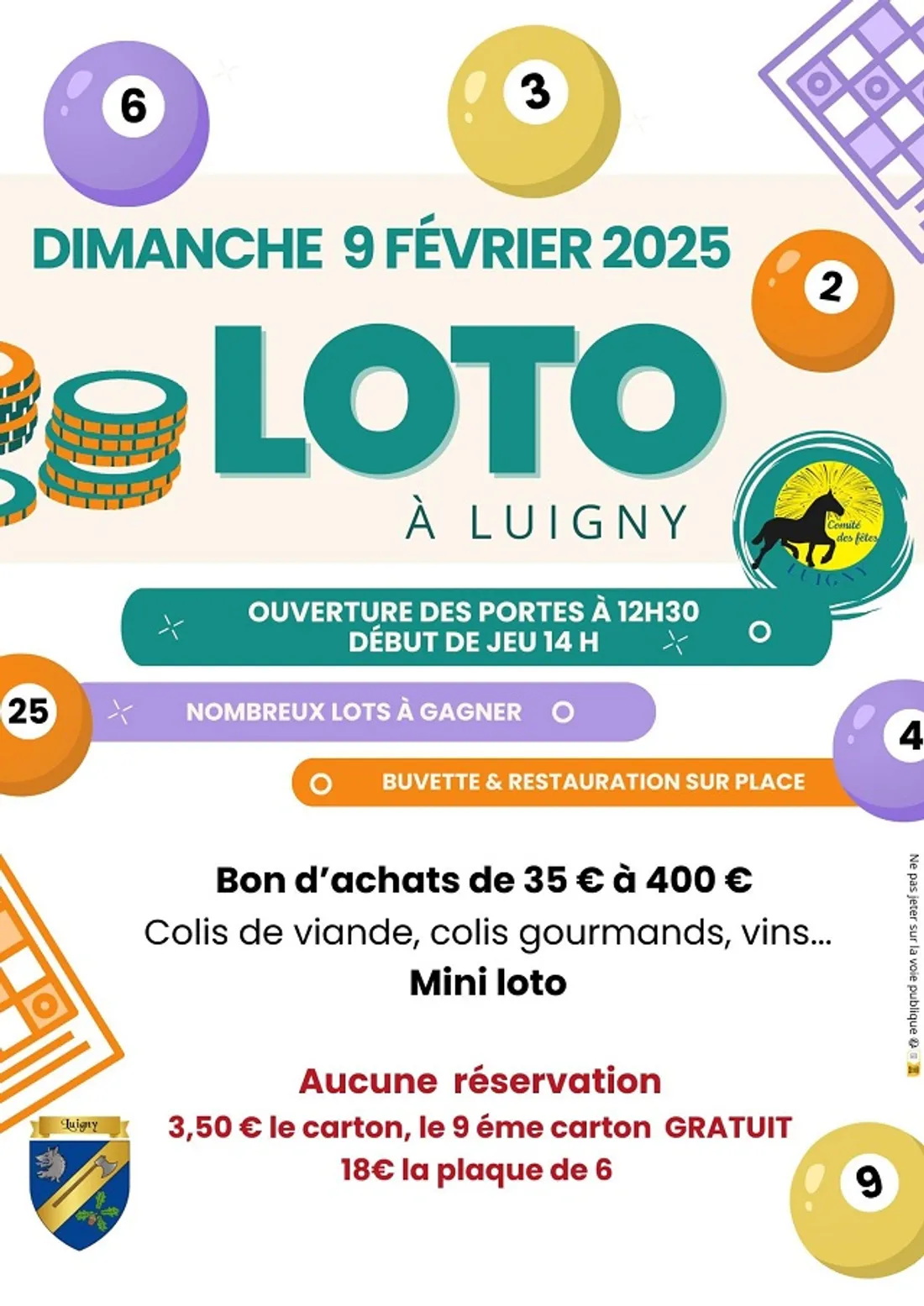 LUIGNY - Loto du comité des fêtes