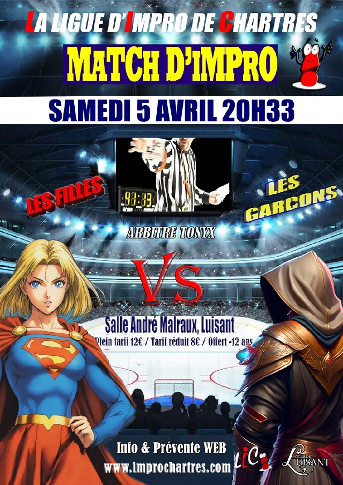 LUISANT - Match d'impro : Les Filles vs les Garçons