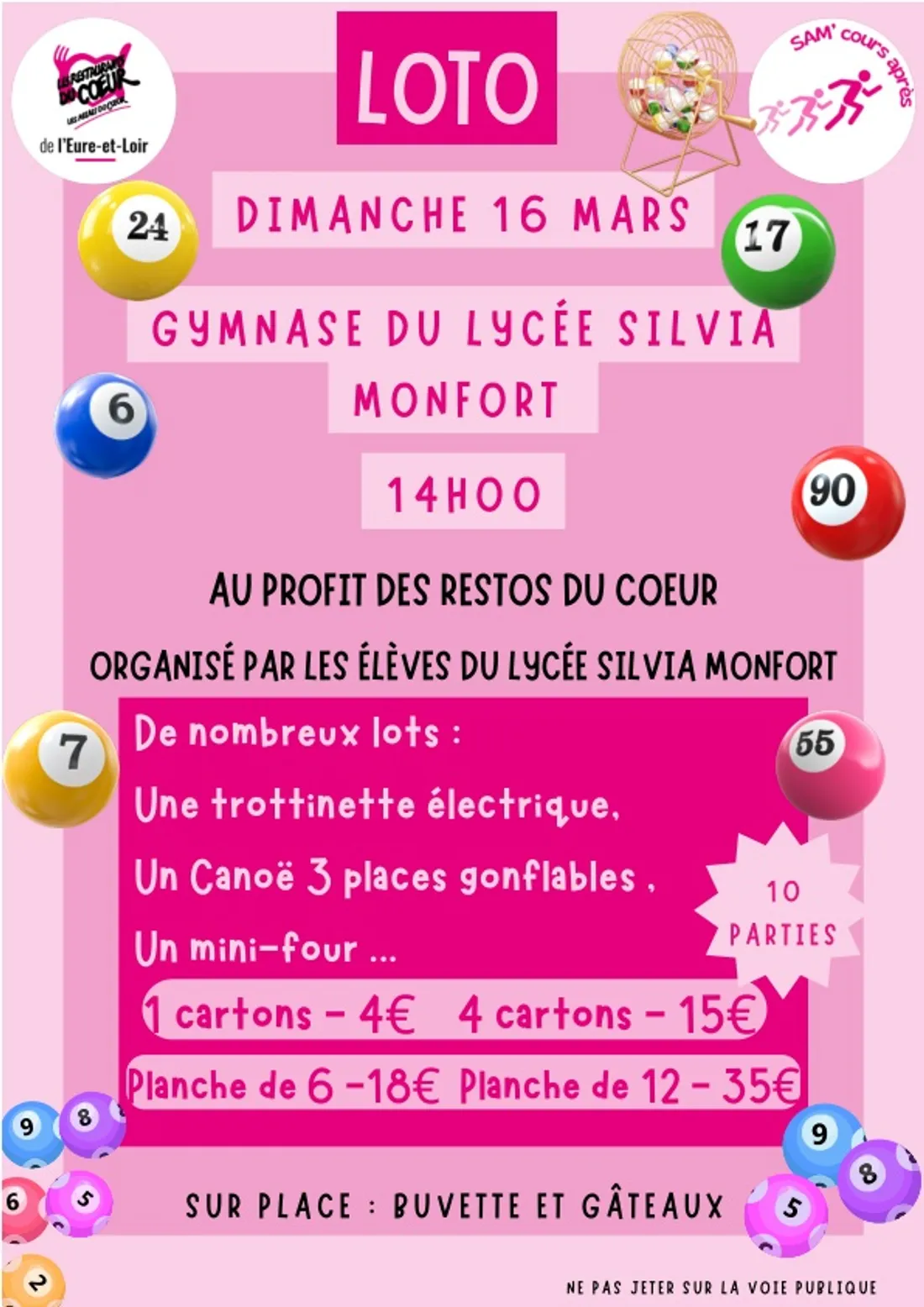 LUISANT - Loto des élèves du Lycée Silvia Monfort