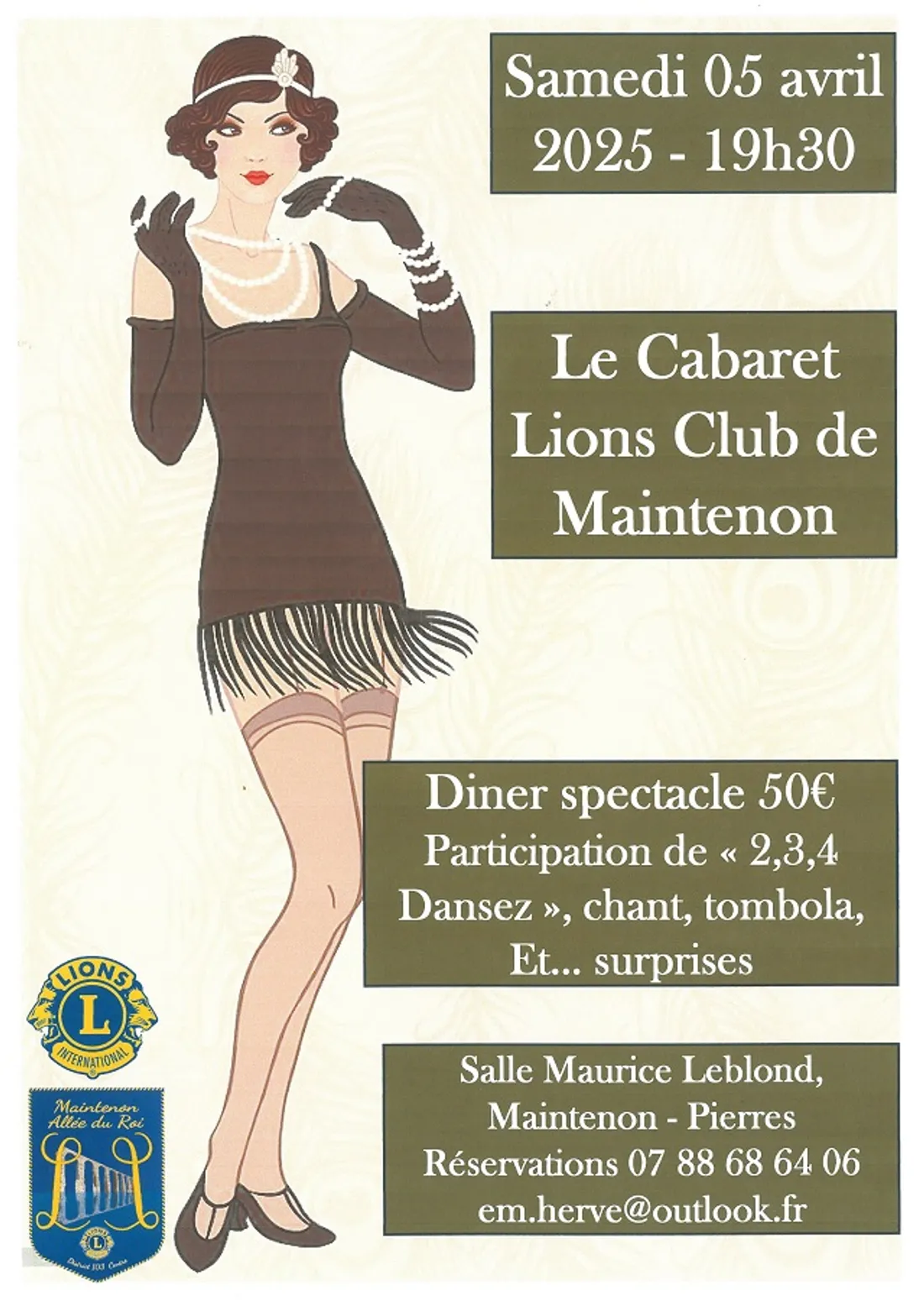 MAINTENON - Dîner spectacle du Lions Club