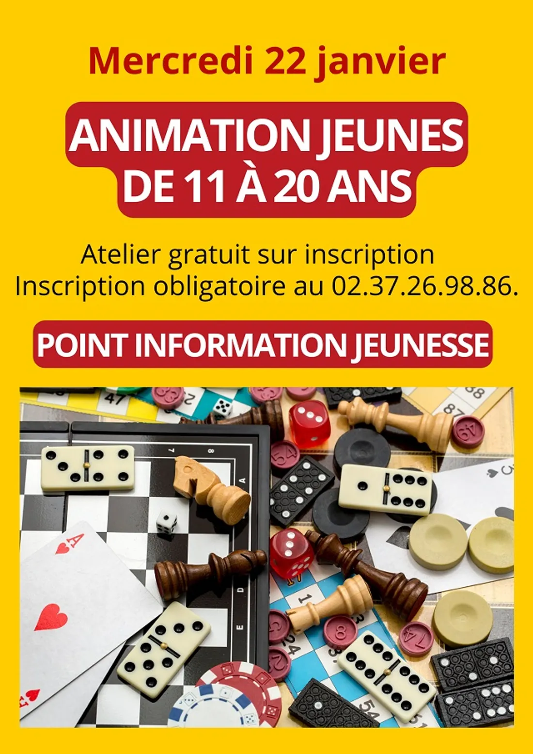 MAINTENON - Animation jeunes au PIJ