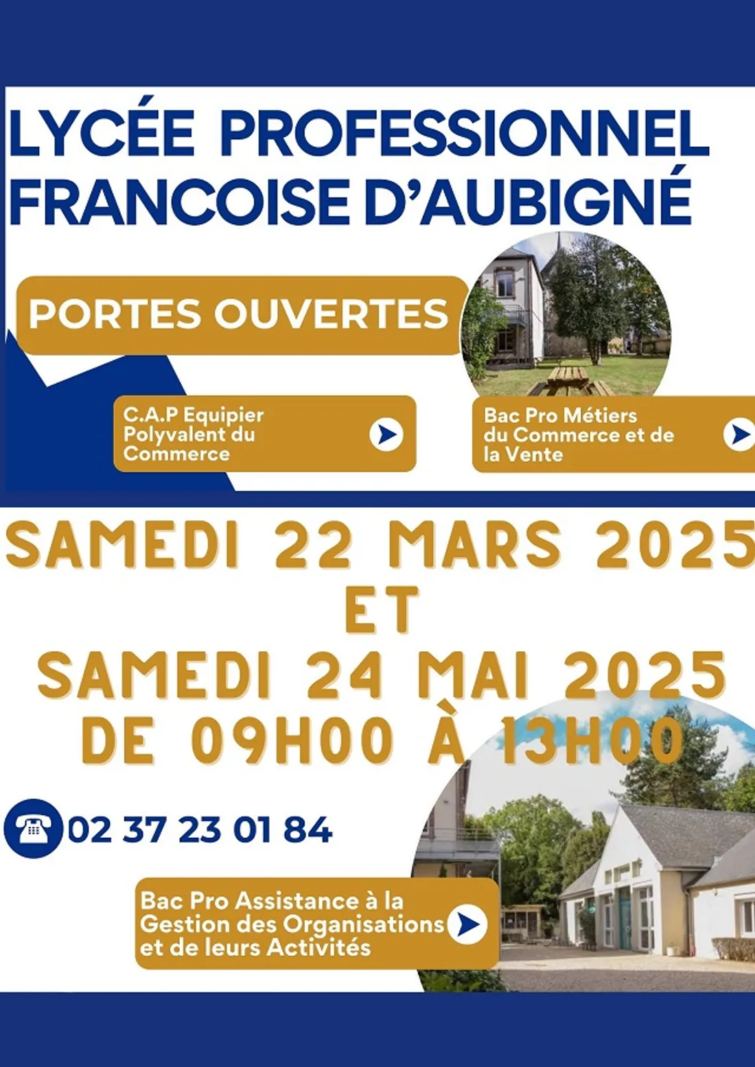 MAINTENON - Portes ouvertes du Lycée Françoise d'Aubigné