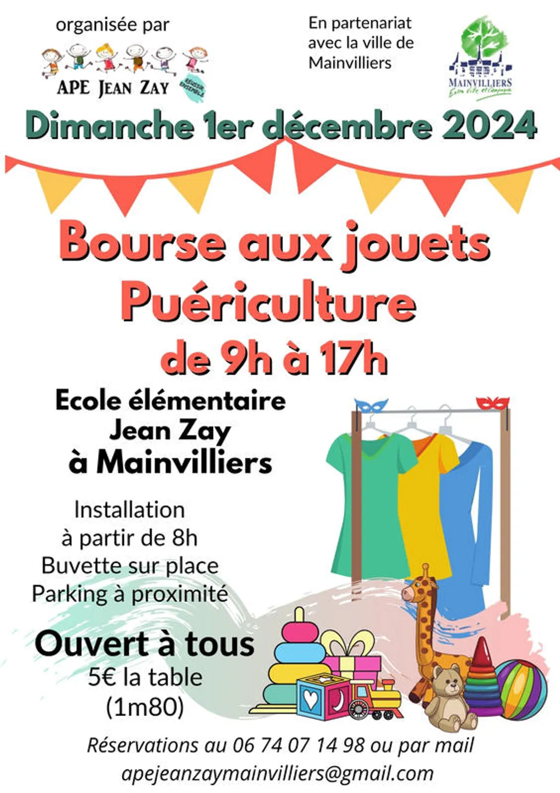 MAINVILLIERS - Bourse aux jouets et puériculture