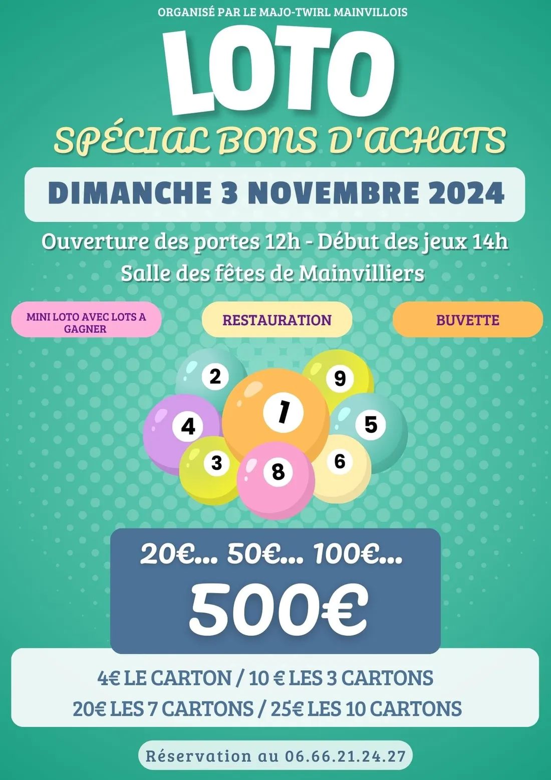 MAINVILLIERS - Loto du Majo-Twirl Mainvillois