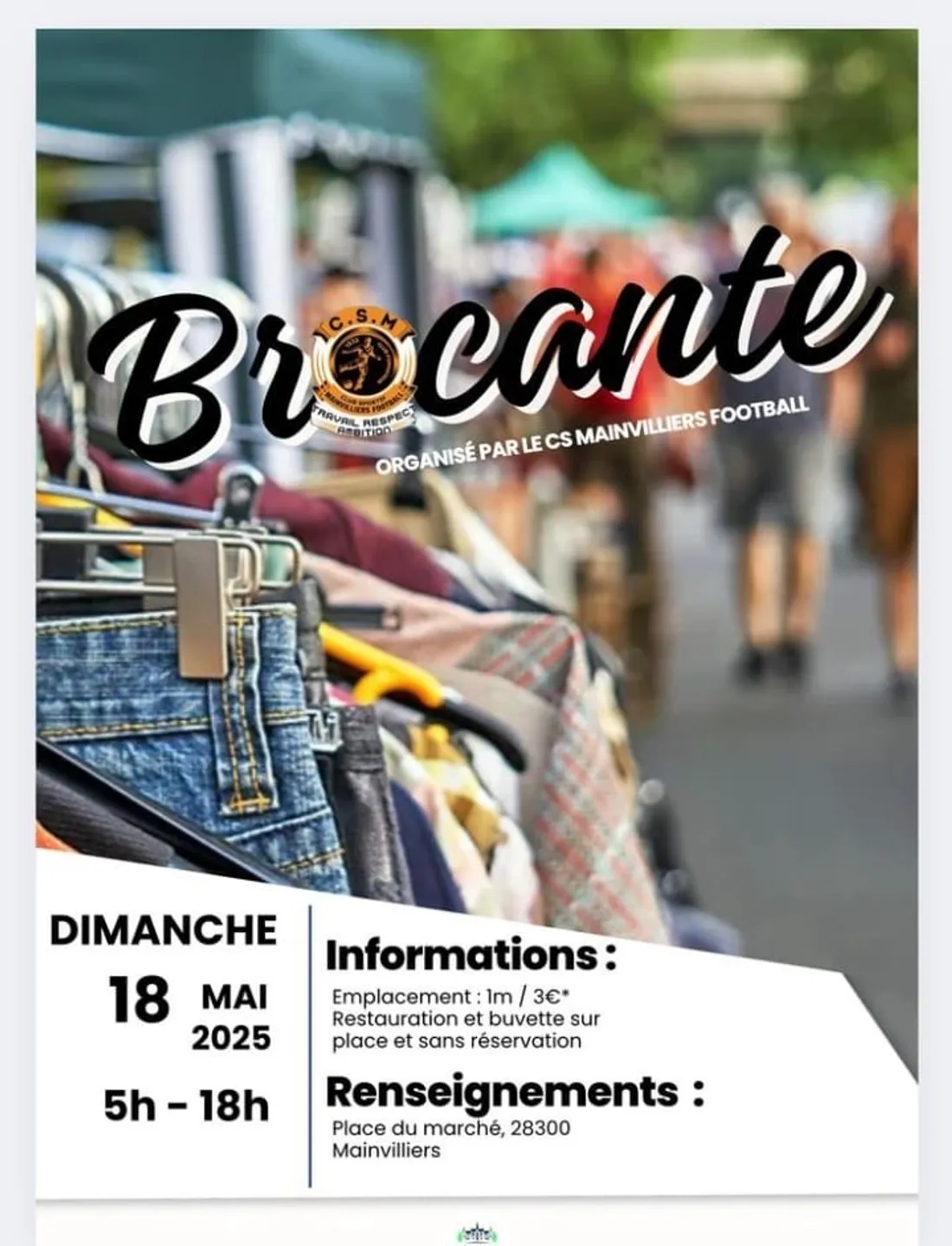 MAINVILLIERS – Brocante du CSM Football