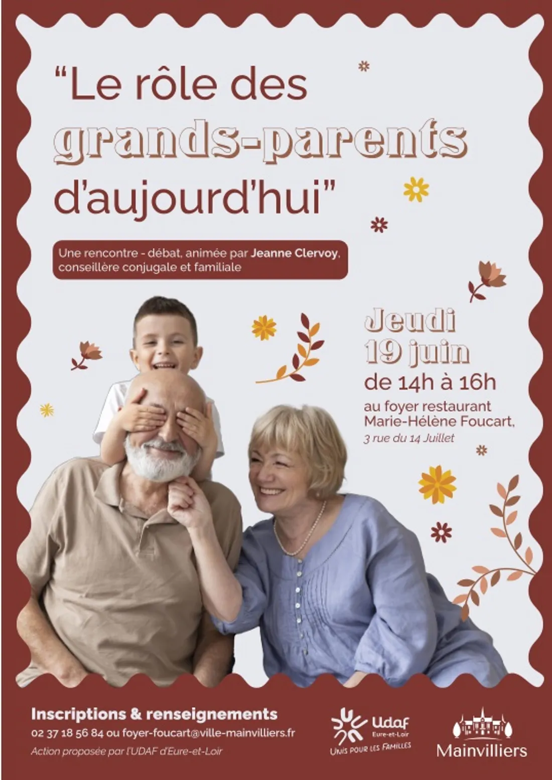 MAINVILLIERS - Rencontre / débat : Le rôle des grands-parents d’aujourd’hui