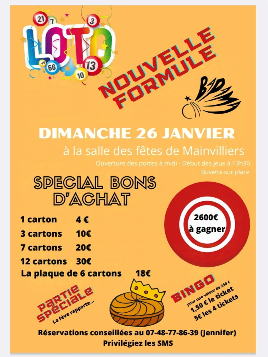 MAINVILLIERS - Loto de BAPAMA