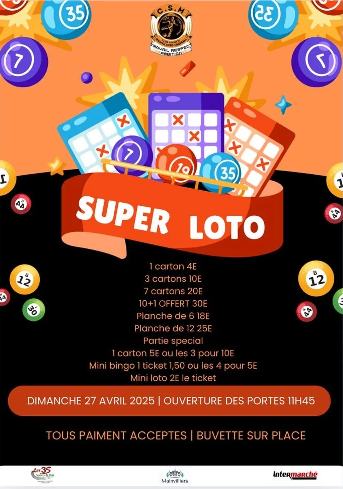 MAINVILLIERS - Loto du CSM Football