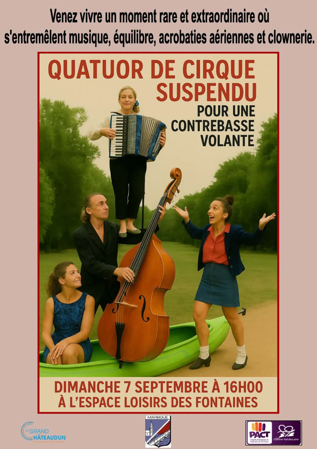 MARBOUÉ - Concert : Quatuor de cirque suspendu
