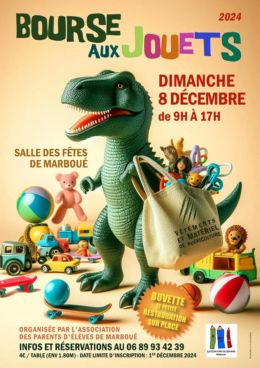 MARBOUÉ - Bourse aux jouets de l'APE