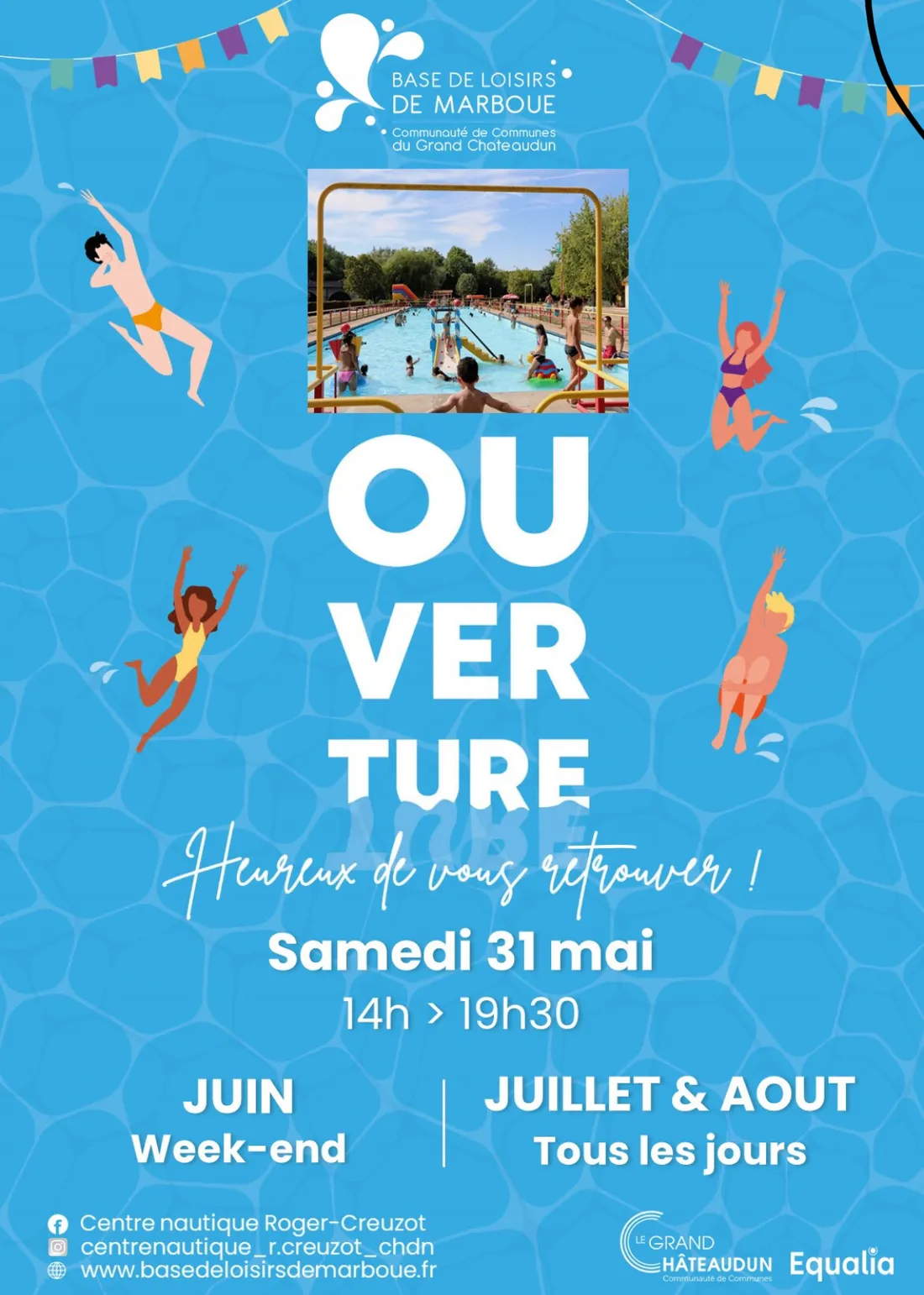 MARBOUÉ - Ouverture de la base de loisirs