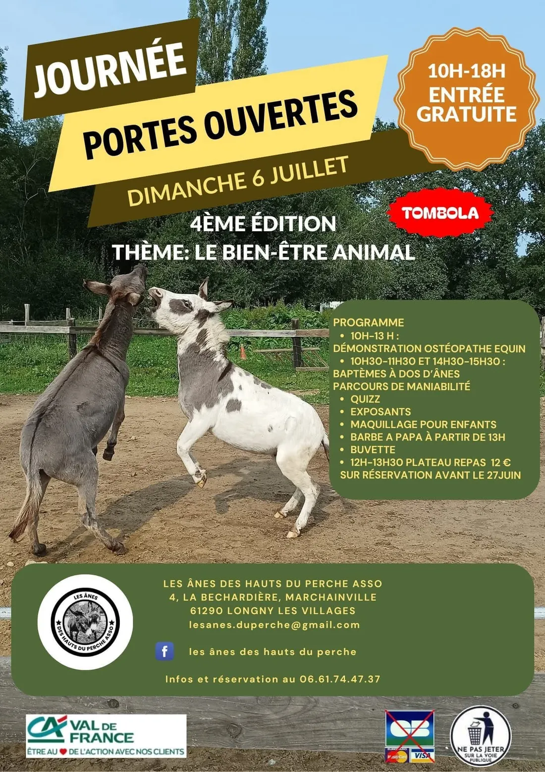 MARCHAINVILLE (61) - Journée portes ouvertes des Ânes des Hauts du Perche