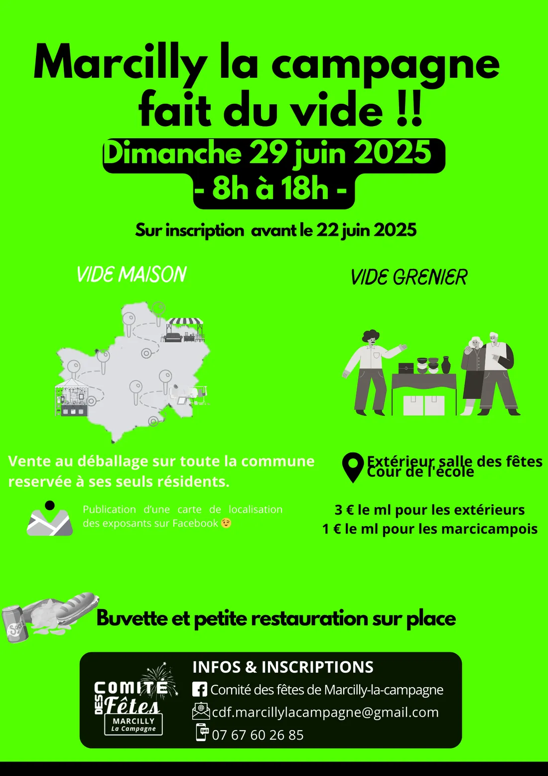 MARCILLY-LA-CAMPAGNE (27) – Vide-greniers du comité des fêtes