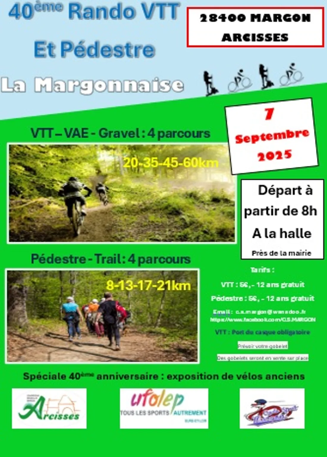 MARGON - 40e Rando VTT et pédestre : La Margonnaise