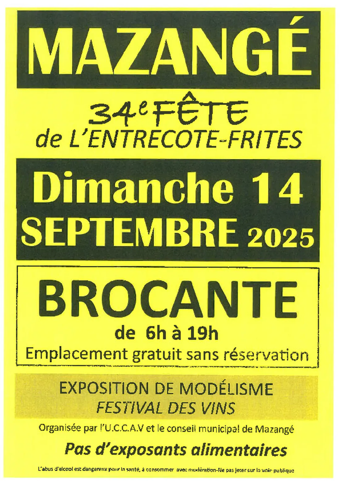 MAZANGÉ (41) - 34e fête de l'Entrecôte frites