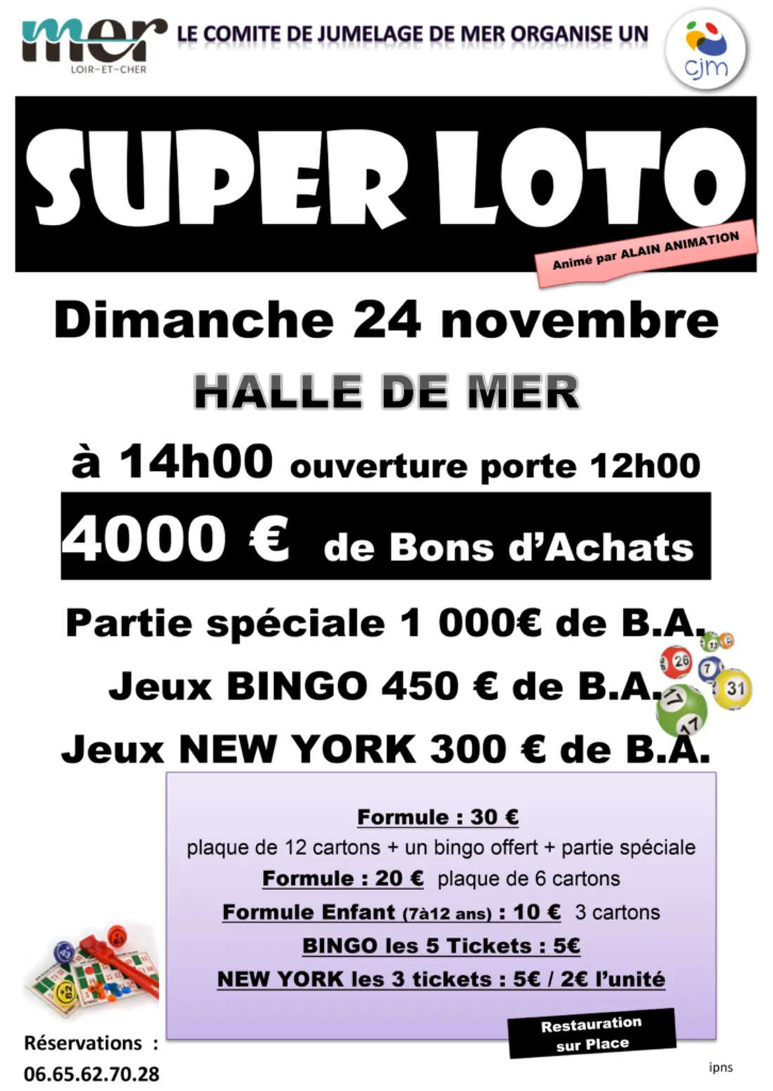 MER (41) - Loto du comité de jumelage