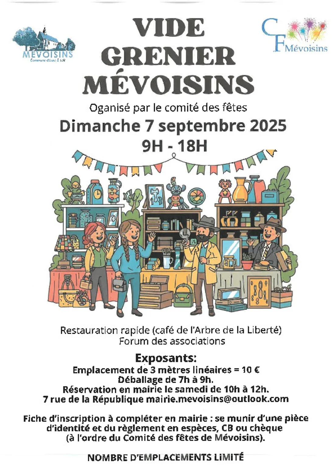 MÉVOISINS - Vide-greniers du comité des fêtes