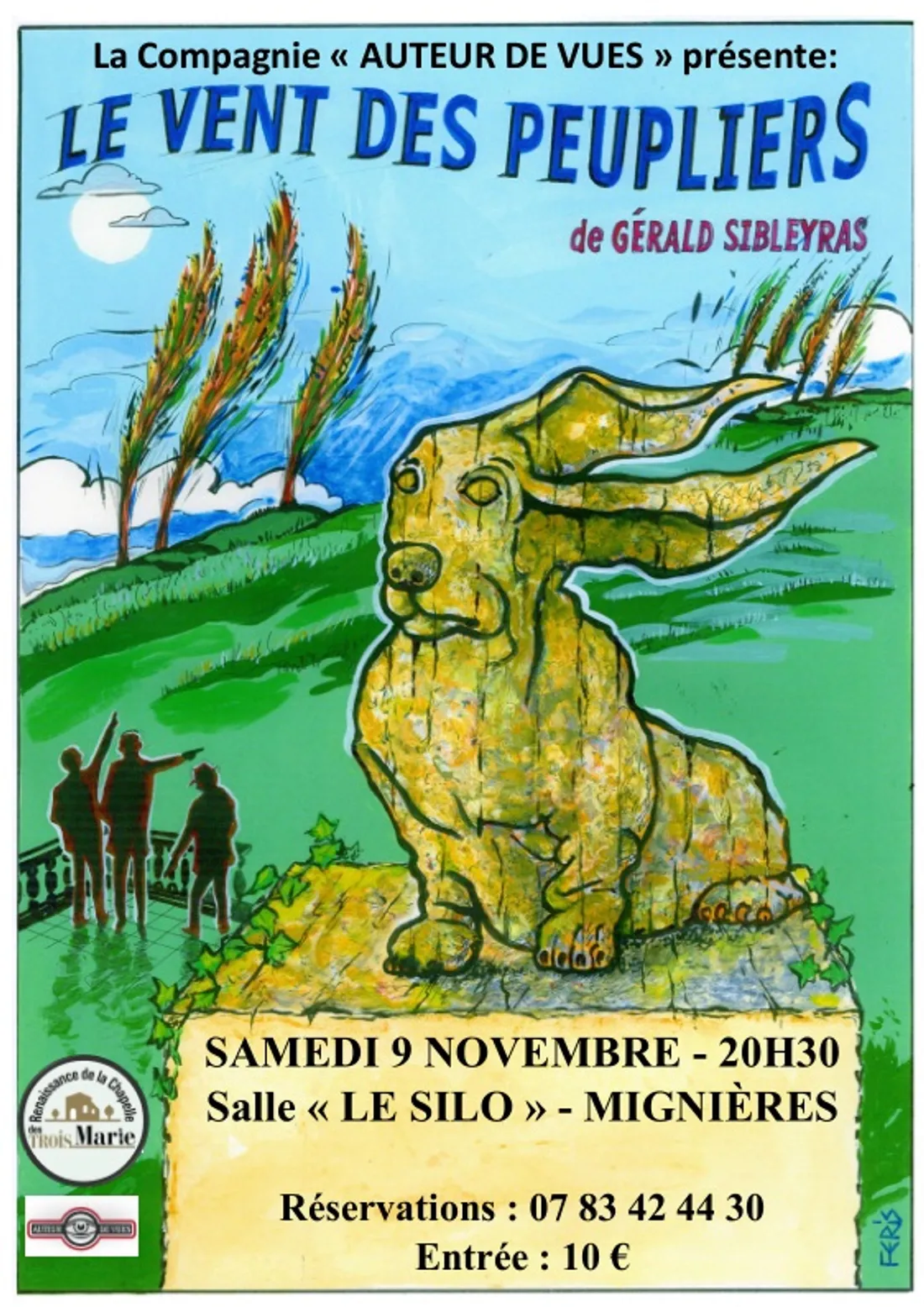 MIGNIÈRES - Théâtre : Le vent des peupliers
