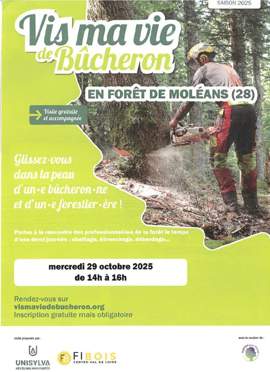 MOLÉANS - Visite : Vis ma vie de bûcheron