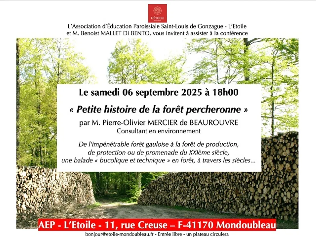 MONDOUBLEAU (41) - Conférence : Petite histoire de la forêt percheronne