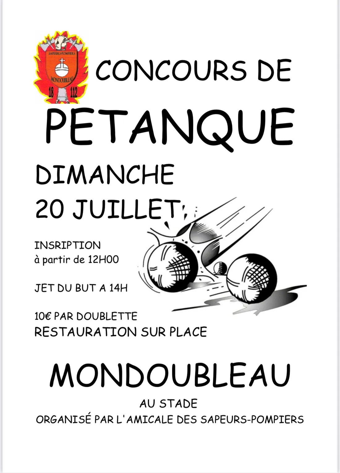 MONDOUBLEAU (41) - Concours de pétanque