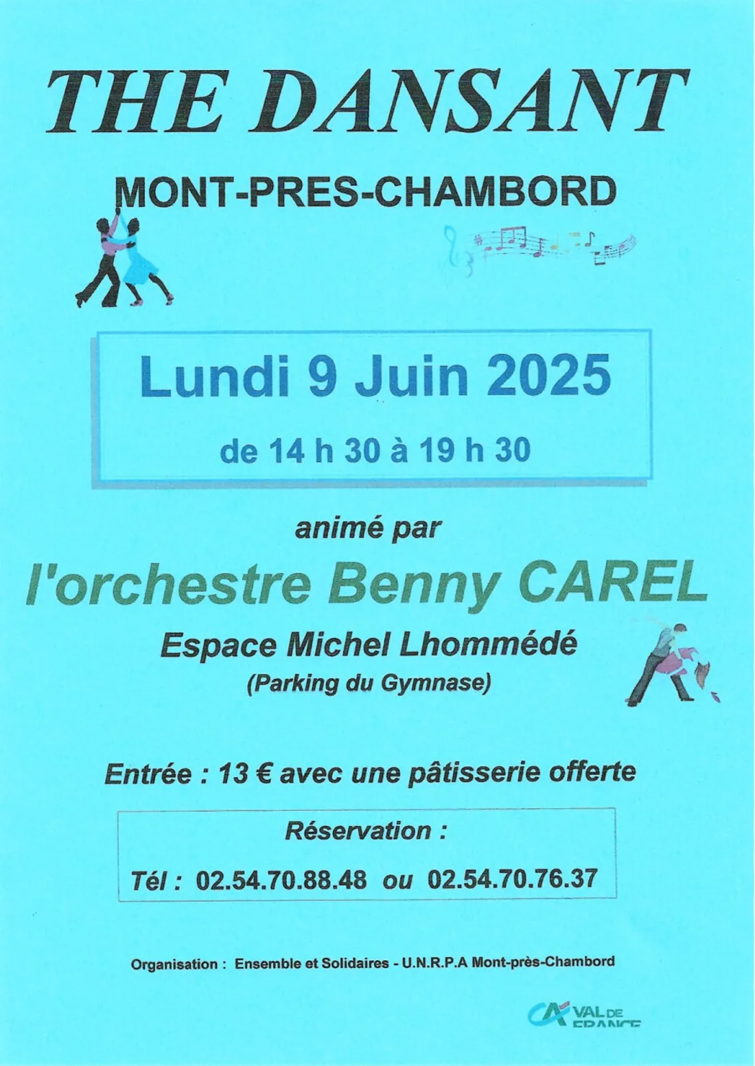 MONT-PRÈS-CHAMBORD (41) - Thé dansant avec Benny Carel