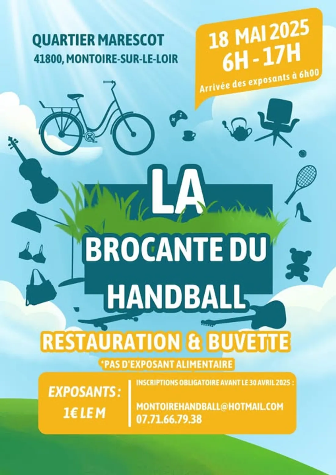 MONTOIRE-SUR-LE-LOIR (41) - Brocante du handball