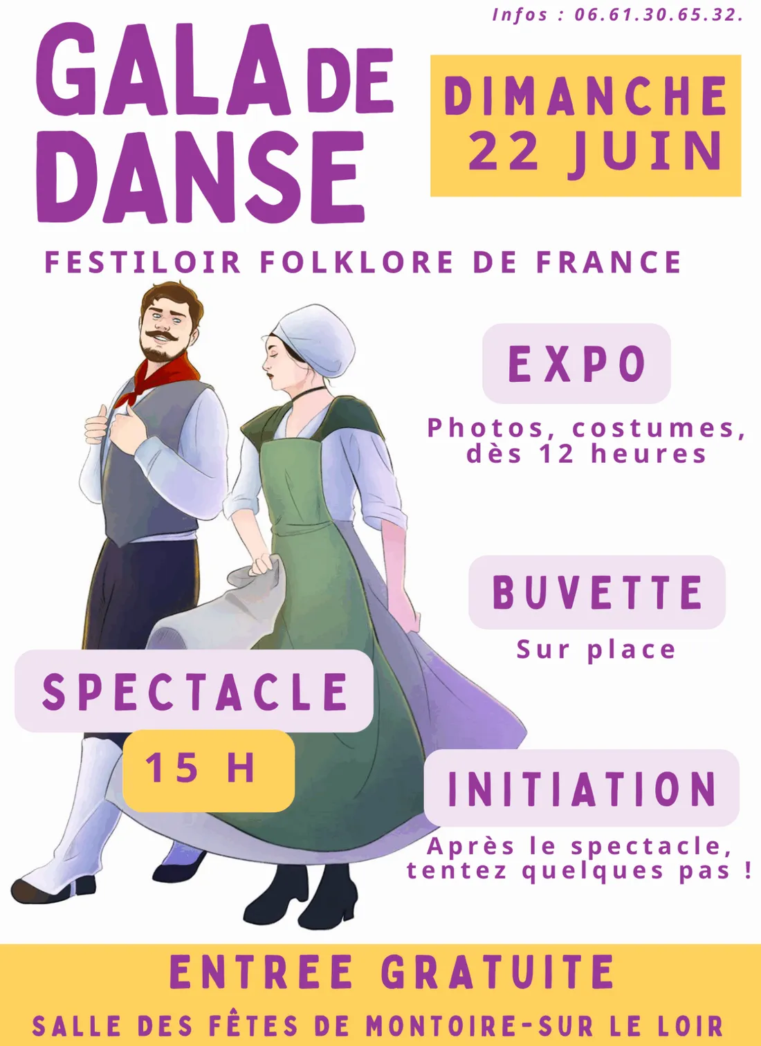 MONTOIRE-SUR-LE-LOIR (41) - Gala de danse : Festiloir folklore de France