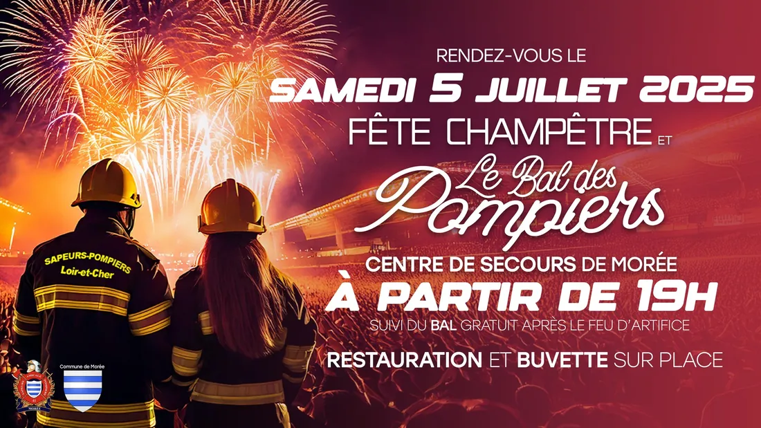MORÉE (41) - Fête champêtre : bal des pompiers et Feu d'artifice