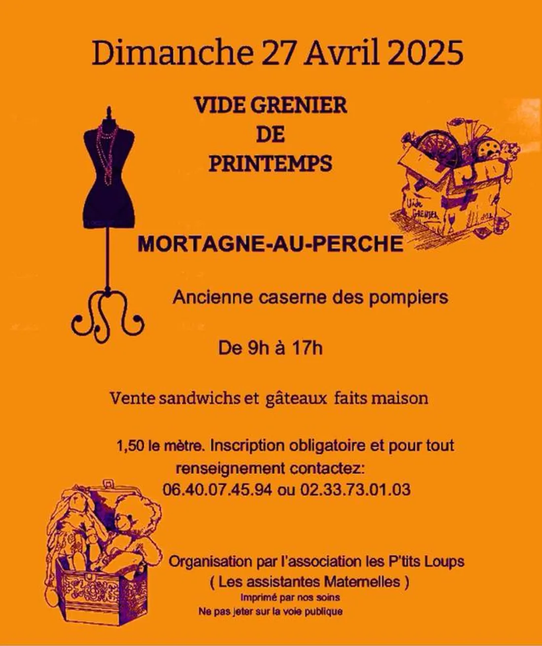 MORTAGNE-AU-PERCHE (61) - Vide-greniers de printemps