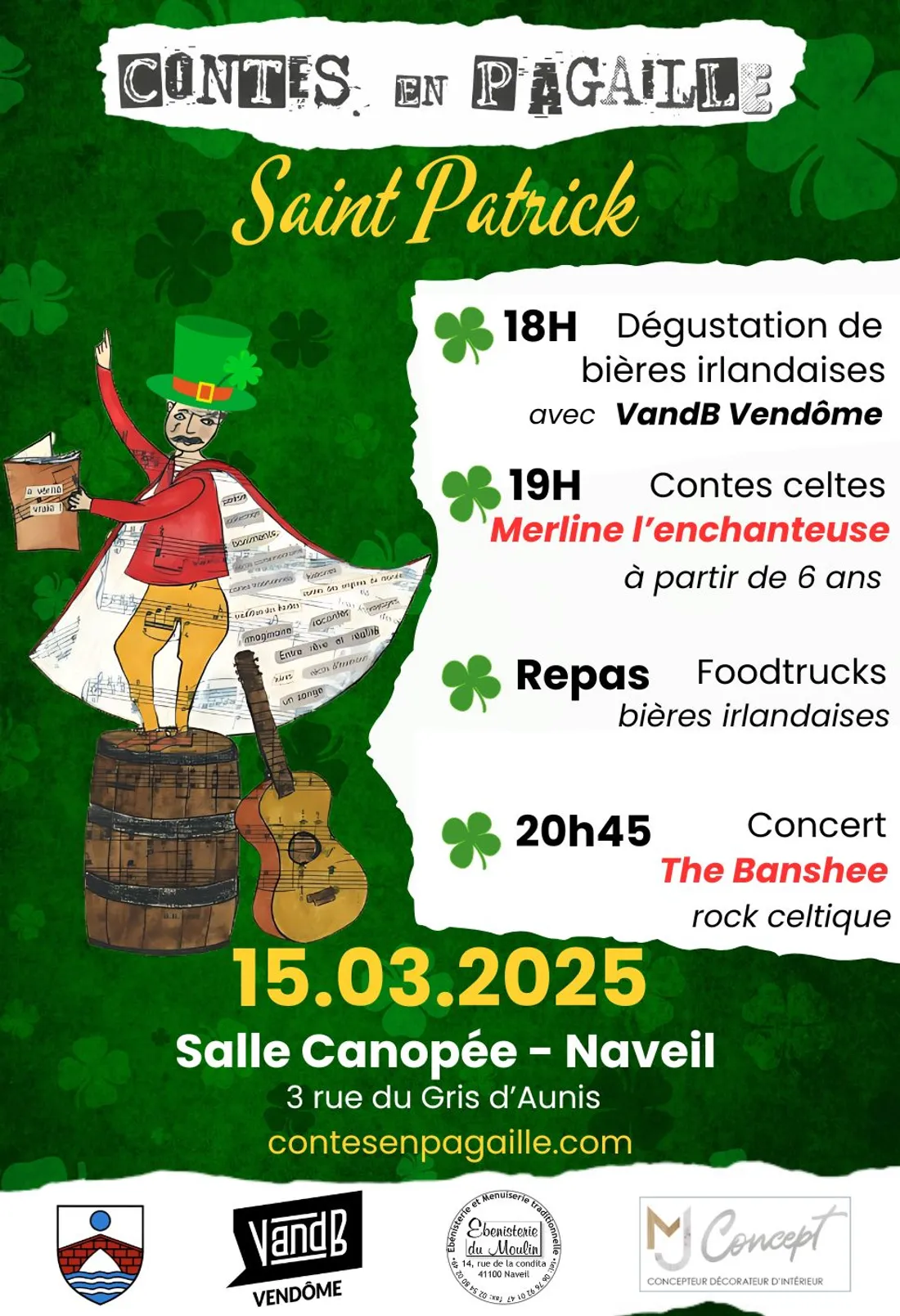NAVEIL (41) - Contes en Pagaille : Saint Patrick